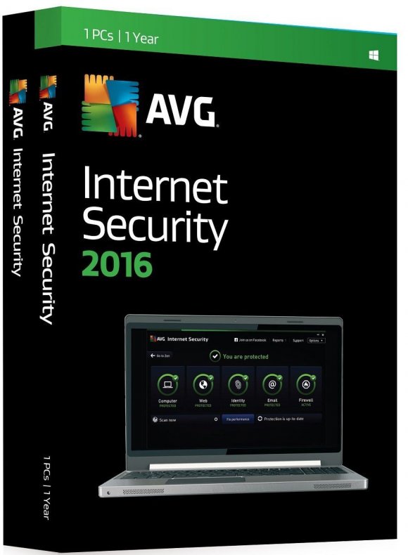 AVG Internet Security 2016, 3PCs, 1Año