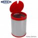 Brinox 3050/212, Basurero de Acero Inoxidable con tapa Roja de Propileno, 4 Litros, 25x16cm