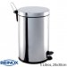 Brinox 3040/202, Basurero de Acero Inoxidable con Pedal, y Deposito Galvanizado Descartable, 5 Litros, 20x30cm