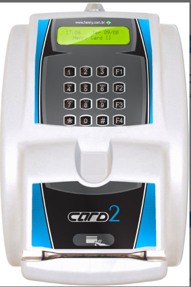 Henry Card 2, Reloj de Proximidad TCP/IP, Lector de Proximidad soporta Wiegand 26 o ABA TRACK 2, Cartucho USB con capacidad de hasta 16,000 registros, Cartucho expansible para hasta 65,000, registros, Autonomía sin energía de 48 horas, TCP/IP, 16 teclas