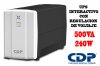 CDP R-UPR508i, 500VA /240W UPS INTERACTIVO CON REGULACION DE VOLTAJE *4 SUPRESORES DE PICO *4 TOMAS DE RESPALDO*  PANTALLA LED* TIEMPO DE RESPALDO 10 MIN (1PC), UPS RESPALDO DE CORTE DE ENERGIA ELECTRICA