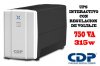 CDP R-UPR758I, 750 VA/315W UPS INTERACTIVO CON REGULACION DE VOLTAJE, 4 SUPRESORES DE PICO, 4 TOMAS DE RESPALDO, PANTALLA LED, TIEMPO DE RESPALDO 20 MIN (1PC)