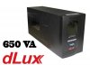 DLUX DUPS-650VA, UPS ENTRADA 145-275 VAC, SALIDAS 220 VAC, 50 HZ, 650 VA, CONTROL P/PROCESADOR, PANTALLA LCD, ALARMAS AUDIBLES, REGULADOR DECORRIENTE, PROTECCION CONTRA SOBRETENSION, UPS RESPALDO