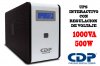 CDP R-Smart1010i, UPS DE RESPALDO 1000VA /500W UPS INTELIGENTE CON REGULACION DE VOLTAJE, 5 TOMAS DE SUPRESION DE PICOS Y 5 DE RESPALDO DE BATERIA AVR, INTERFAZ DE COMUNICACION  USB/PANTALLA LC