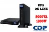 CDP UPO11-2RTi, UPS DE RESPALDO ONLINE, POTENCIA 2000VA / 1800W, VOLTAJE NOMINAL 220VCA, RANGO DE FRECUENCIA 50Hz/70Hz, DIMENSIONES 380x438x88MM