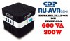 CDP RU-AVR604i,	ESTABILIZADOR DE ENERGIA 600 VA/300W  4 TOMAS REGULADAS/ 4 CARGADORESUSB (1 para Tablets y 3 PARA CELULARES INTELIGENTES) / Indicadores LED, REGULADOR AUTOMATICO DE VOLTAJE