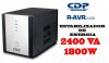 CDP R-AVR2408I, ESTABILIZADOR / REGULADOR DE ENERGIA 2400 VA/1800W REGULADOR DE VOLTAJE 8 TOMAS / INTERRUPTOR DE ENCENDIDOY BREACKER DE SOBRECARGA / TOMAS DE PROTECCION DE SOBRETENSION / PROTECCION COAXIAL/MODEM y DSL