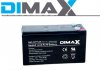 DIMAX BAT-12V7.2A, BATERIA SECA RECARGABLE, 12VOLTIOS 7.5 AMPERES, IDEAL PARA UPS ONLINE E INTERACTIVOS, SISTEMA DE RESPALDO