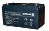 DIMAX BAT-12V100A, BATERIA SECA RECARGABLE, 12VOLTIOS  100AMPERES, IDEAL PARA UPS ON LINE E ITERACTIVOS, SISTEMAS DE RESPALDO Y SISTEMAS SOLARES