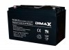 DIMAX BAT-12V100A-N, BATERIA SECA RECARGABLE, 12VOLTIOS  100AMPERES, IDEAL PARA UPS ON LINE E ITERACTIVOS, SISTEMAS DE RESPALDO Y SISTEMAS SOLARES, BORNERA REDONDA