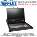 Tripp Lite B070-008-19-IP, KVM de la consola del  usuario 1+1 para instalacin en rack Cat5 con  8 puertos NetCommander con LCD de 19 y acceso IP remoto