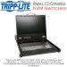 Tripp Lite B070-016-19-IP, KVM de la consola del  usuario 1+1 para instalación en rack Cat5 con  16 puertos NetCommander con LCD de 19” y acceso  IP remoto