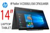 HP 14-CD0008LA, X360 C3PX63LA#ABM, Laptop Tablet, Intel® Core™ i5-8250U, RAM 6GB, HD 1 TB 5400 RPM SATA, PANT. 14” Intel® UHD 620, NO DVD, BLUETOOH, WINDOWS 10 HOME, COLOR PALE GOLD, 1,69 kg, Lápiz stylus en color plata
