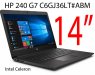 HP 240 G7 C6GJ36LT#ABM, Laptop, Intel® Core™ i5-8265U con gráficos Intel® UHD 620 (frecuencia base de 3,7 GHz, hasta 3,9 GHz con tecnología Intel® Turbo Boost, 6 MB de caché L3, 4 núcleos, RAM 8GB, HD 1TB, NO DVD, 14”, FREEDOS