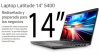 Dell Latitude 5400 G9PCJ, Laptop Intel Core i5-8265U (6M, 1.6 up 3.9GHz,4C). 8GB RAM, 256GB SSD Disco Duro, 14”HD(1366x768) Anti-Glare Non-Touch Integrated Intel UHD 620 Graphics, WebCam, Wireless, Bt, Windows 10 Profesional