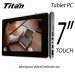 Tittan 7010, Tablet Pantalla 7”, 800 X 480 Touch Screen, Camara Web, 16 GB Almacenamiento, Ram 512MB, Sistema Operativo Android 2.3, Wi-Fi 802.11b/g, Interface Mini USB, USB 2.0, Micro SD, DC in, auriculares, HDMI, Español