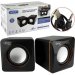 Knup KP600, Mini Caixa, Parlantes para Computadoras, Ipad, Celulares, Laptops, MP3/MP4, 6w RMS de Potencia, Ctr.Vol, Alimentación USB, Conector audio 3.5mm, 7cmx7cm tamaño, compatible con todo los sistemas Operativos, muy potentes de Sonido.