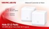 Mercusys Halo S3(2-pack), SISTEMA WIFI MESH 300Mbps 2 NODOS, 300 Mbps en 2.4GHz, Roaming sin interrupciones, Conecta mas de 40 dispositivos, 2 puertos ethernet 10/100Mbps, Autocuracin, Comaptible con otros modelos Halo