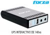 FORZA DC-140USB, UPS INTERACTIVO, MINI SISTEMA UPS Y CARGADOR PORTATIL CON USB, mltiples salidas, Cargador de batera de CC integrado, Salidas simultneas de 5/9/12VCC, Proteccin contra sobrecargas, salida USB