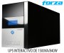 FORZA FX-1500LCD-U, UPS INTERACTIVO, 1500VA/840W 220VAC, 8 tomas de corriente (6 Para respaldo/regulacin y 2 exclusivas contra sobretensin), 45-65Hz, Tiempo de Autonoma de 45 minutos Aprox, 12V 9Ah, USB,RJ-45/11