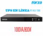 FORZA FDC-1002R, UPS EN LNEA MONTAJE EN RACK / TORRE, 1000VA/800W 220VAC, Tiempo Autonoma 4 minutos Aprox, 4 Salidas universales, Forma de Onda Senoidal Pura, Topologa: Doble conversin en lnea, USB/SNMP/RS232, 40 -70Hz