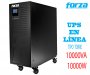 FORZA FDC-210K, UPS EN LÍNEA TIPO TORRE, 10000VA/10000W 110-300VAC, (EPO), USB/ SNMP / RS232, 50 - 60Hz, Regulación automática de voltaje, TecnologÍa MOV, Usa 20 baterias FUB-1290 (12V 9A), Carcasa Metálica, 592x250x826mm