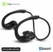 KlipXtreme KHS-634BK AtlhetikX, AUDFONOS DEPORTIVOS CON MICRFONO BLUETOOTH (NEGRO), Compatible con Bluetooth, Reproduccin de 8 horas, Reduccin ruido CVC, Emparejamiento de mltiples dispositivos, Resistente al sudor