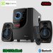 KlipXtreme KWS-616 BlueWave II, SISTEMA DE PARLANTES DE 2.1 CANALES con Bluetooth, 40 Watts, Entrada auxiliar, SD y USB, Control remoto, Sistema integrado de 2.1 canales, Control de agudos y bajos, Parlante de ultragraves