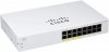 Cisco CBS110-16PP-NA, Switch NO ADMINISTRABLE 16-port 10/100/1000 (8 support PoE with 64W power budget), 10/100/1000 Mbps, Plug-and-play