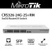 Mikrotik CRS326-24G-2S+RM, CLOUD ROUTER SWITCH, 24 PUERTOS GIGABIT, 2 PUERTOS SFP+, 1 SERIAL PORT, DUAL BOOT SwOS/ROUTEROS, CPU 800MHZ, RAM 512MB, RACKEABLEABLE, 5 Licencias
