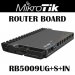Mikrotik  RB5009UG+S+IN, ROUTER BOARD, 7 PUERTOS GIGABIT, CPU QUAD-CORE ARMv8 1,4 GHz, RAM 1GB DDR4, SOPORTA POE-IN PUERTO, 1 PUERTO 2.5G, SFP+, LIC 5