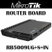 Mikrotik RB5009UG+S+IN, ROUTER BOARD, 7 PUERTOS GIGABIT, CPU QUAD-CORE ARMv8 1,4 GHz, RAM 1GB DDR4, SOPORTA POE-IN PUERTO, 1 PUERTO 2.5G, SFP+, LIC 5
