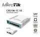 Mikrotik CRS106-1C-5S, CLOUD ROUTER SWITCH, 1 PUERTO COMBO GIGABIT/SFP, 5 PUERTOS SFP, CPU 400MHZ, RAM 128 MB, LICENCIA NIVEL 5