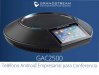 GrandStream GAC2500, TELEFONO IP ANDROID, PARA AUDIO CONFERENCIAS, 6 LINEAS SIP, PANTALLA TACTIL DE 4.3, PUERTO GIGABIT, AUDIO HD, WIFI INTEGRADO, SOPORTA BLUETOOHT, SOPORTA APPS