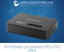 GrandStream HT813, ATA, 1 PUERTOS FXS/1, 1 PUERTO FXO, 2 CUENTAS SIP, NAT, CONF.3 VIAS, TRANSFERENCIA, ZERO CONFIG, T.38 PARA FAX, INCLUYE FUENTE