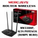 MERCUSYS MW330HP, ROUTER INALAMBRICO DE ALTA POTENCIA (ROMPE MURO), 300 MBPS, 4 PUERTOS 10/100MBPS, 3 ANTENAS FIJAS DE 7DBI, BOTON TURBO, CHIP (POTENCIA INDEPENDIENTE AMPLIFICADOR)