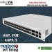 Mikrotik CRS354-48P-4S+2Q+RM, CLOUD ROUTER SWITCH, QCA9531 650 MHZ, 64 MB, 48 GIGAS POE, 2 SFP+(10G), 2 Q+(40G), 1 PUERTO SERIAL RJ45, CAPA 3, RACKEABLE, LIC.5, POTENCIA 750 W