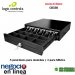 Bematech/Logic Controls CD330, Gaveta de Dinero Compacta y Robusta, ideal para Puntos de Venta que deseen optimizar espacios, 8 posiciones para monedas y 4 para billetes, separadores, Bandeja de monedas, Apertura RJ12