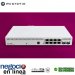 Mikrotik CSS610-8P-2S+IN, CLOUD SMART SWITCH, 8 PUERTOS GIGABIT POE 802.3AF/AT, 2 SFP+, FUNCIONES AVANZADAS DE SWITCHING, SOPORTA 4K SIMULTANEOS VLANS, SALIDA DE POE 140W