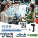 Unitech MS838B-W, Lector Inalmbrico Portatil, lectura movil en ambientes exteriores e interiores, resiste caidas de hasta 1.5M, Batera con durabilidad de hasta 30 horas, 100 metros con 2.4G Wireless