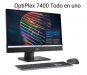 Dell AIO Optiple 7400 002, 12th Gen Intel® Core™ i7-12700 (25 MB cache, 12 cores, 20 threads, 2.10 GHz to 4.90 GHz Turbo, 65 W), 23.8”FHD 1920x1080 non-TOUCH, RAM 16 GB, 1TB, Teclado, Mouse, Win.10 Pro