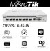 Mikrotik CRS309-1G-8S+IN, CLOUD ROUTER SWITCH, CPU DUAL CORE, RAM 512, PUERTO RS232, 1 PUERTOS GIGABIT, 8 PUERTOS SFP+, DUAL BOOT wOS/ROUTEROS, RACKEABLEABLE, LIC.5, INTERIOR