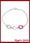 Pulsera Plata Italiana Modelo Corazon
