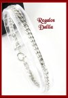 Pulsera Plata Italiana Modelo Grumet