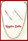 Gargantilla Plata Y Oro 18 Kt  Modelo Soga