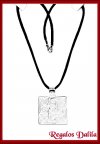 Dije de Plata Italiana Modelo Cuadrado