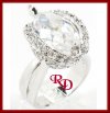 Anillo Plata Rodinada CZ Cristal Exclusivo