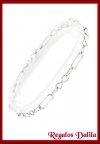 Pulsera Plata Italiana Combinada Mo�o