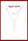 Gargantilla Plata Italiana Tres Rombos