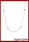 Gargantilla Plata Italiana Modelo Bolitas